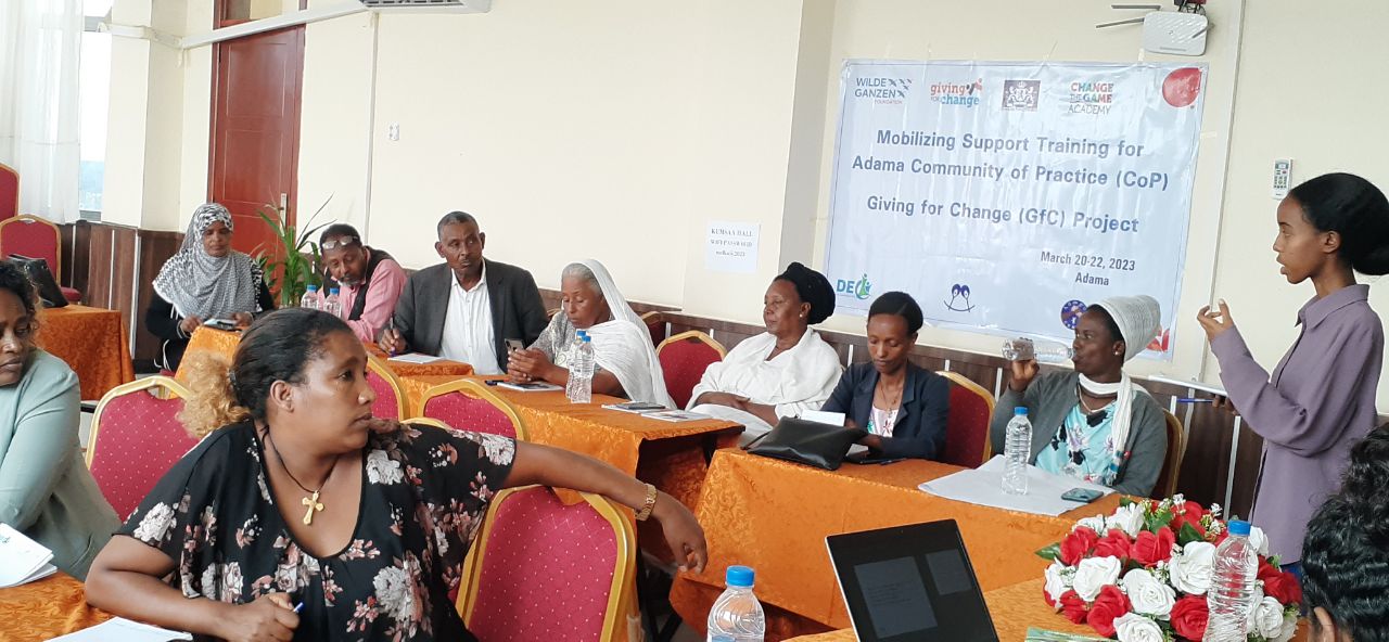 Development Expertise Center (DEC) has provided mobilizing support (MS) training for Adama town community of practice (CoP) on March 20-22, 2023 GC.